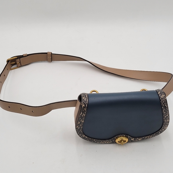 💥USED ONCE💥 Coach 1941 Turnlock Snakeskin Flap Crossbody/Belt Bag - Picture 14 of 14